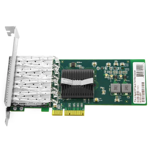 Мережевий адаптер P4-1G-4S з чотирма портами Gigabit SFP та інтерфейсом PCIe x4